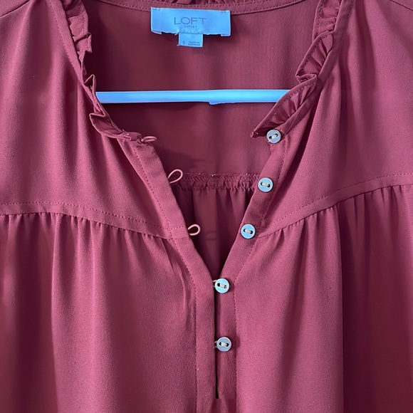 Loft Ruffle Cap Sleeve Top - Picture 3 of 6